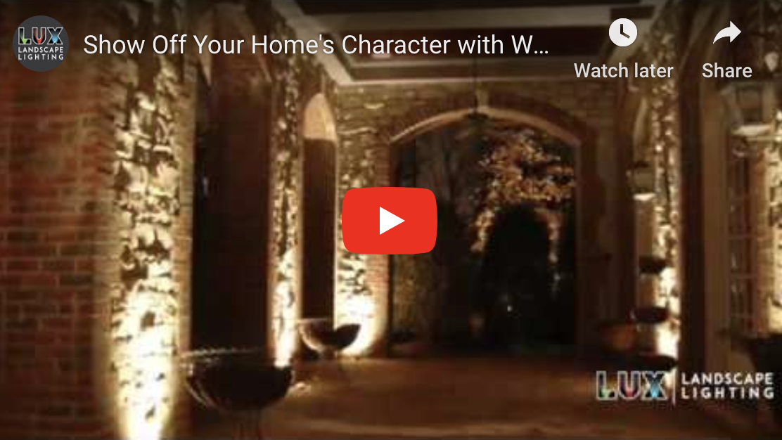 Show Off Your Home's Character with Wall Wash Landscape Lighting