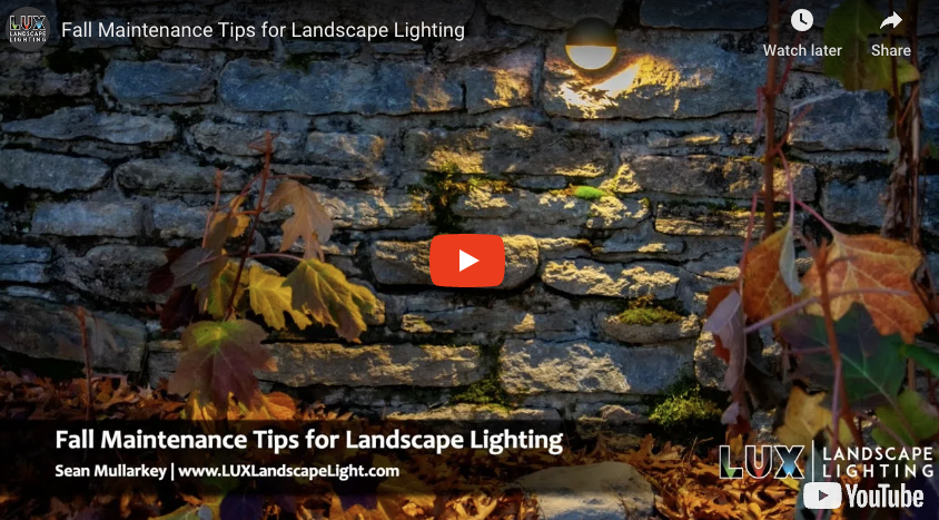 Fall Maintenance Tips for Landscape Lighting