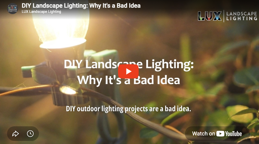 DIY Landscape Lighting: Why It's a Bad Idea