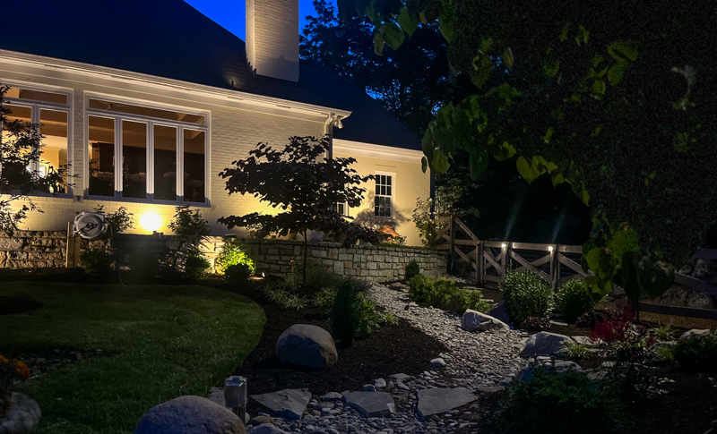 Landscape Lighting Example for Summer Fun