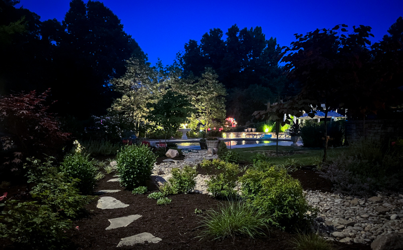 Landscape Lighting Example for Summer Fun