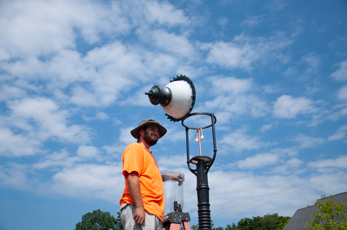 Gas Street Lamp Conversion to LED Saves Energy and Money