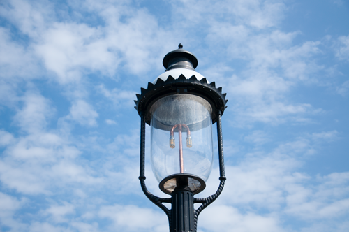 Gas Street Lamp Conversion to LED Saves Energy and Money