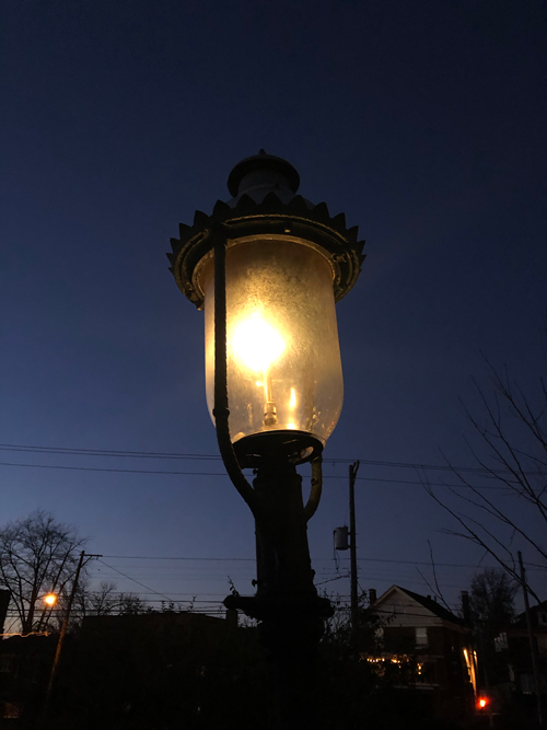 Gas Street Lamp Conversion to LED Saves Energy and Money