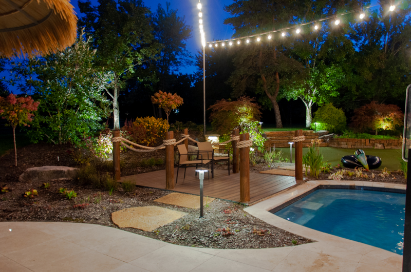 Landscape Lighting Around Pools