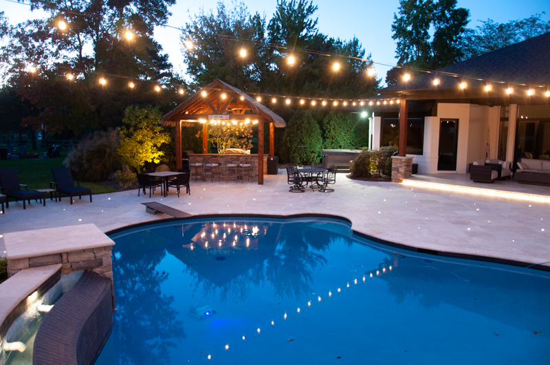 Landscape Lighting Around Pools