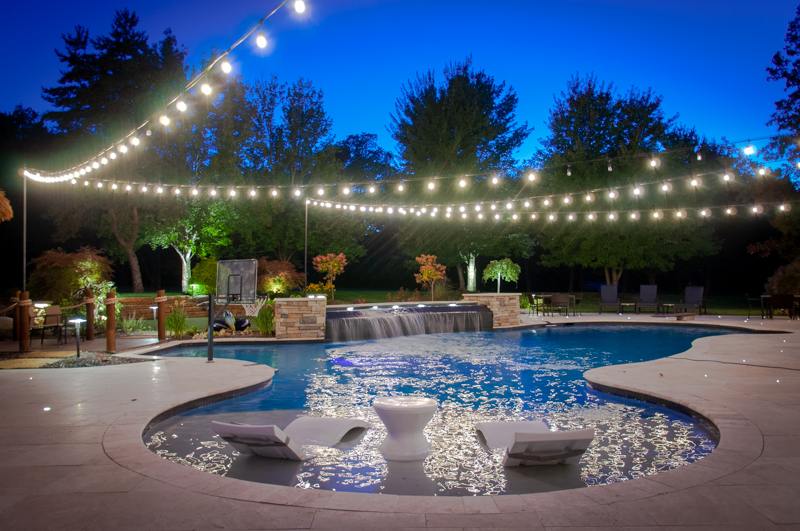 Landscape Lighting Around Pools