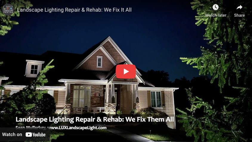 Landscape Lighting Repair & Rehab: We Fix It All