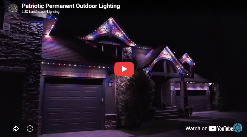 Patriotic Permanent Outdoor Lighting