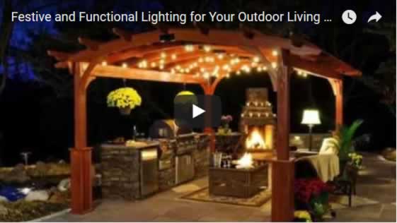 Festive and Functional Lighting for Your Outdoor Living Spaces